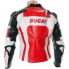 Ducati Corse Tri Colour Leather Motorcycle Jacket Ducati Corse Tri Colour Leather Motorcycle Jacket